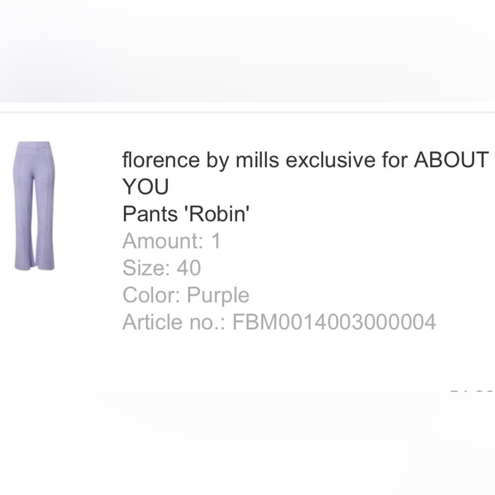 Exclusive Florance By Mills ABOUT YOU Robin pants (NWT)